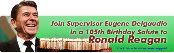 Join Sup. Delgaudio in a 102nd Birthday salute to Ronald Reagan