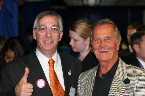 Noon March 2, 2007, America's world class country singer and author of Pat Boone's America: 50 Years, endorses Eugene Delgaudio for re-election. Mr. Boone, age 72, is considering a run for the presidency.