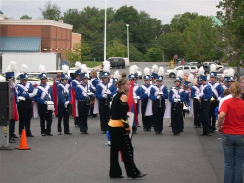 Park View High School Band honors first responders at the Chic-Fil-A Restaurant.